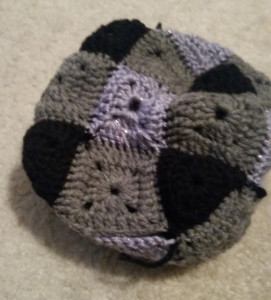 crochet ball before stuffing